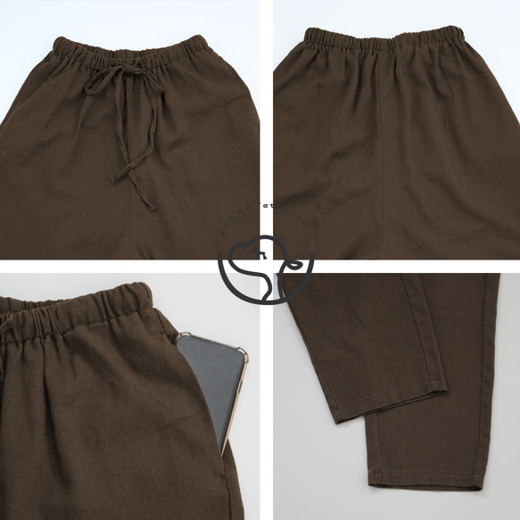 Etranze ꕤ天然麻和柔軟的人造絲和棉休閒褲麻麻春夏 et772110 第18張的照片