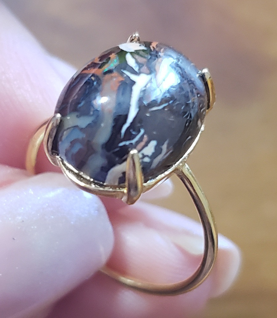 ボルダーオパールリング9号