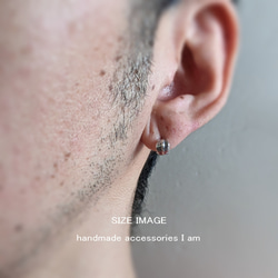 受注製作商品　片方/片耳　フェザーピアス　シルバー925　IPI0116 4枚目の画像