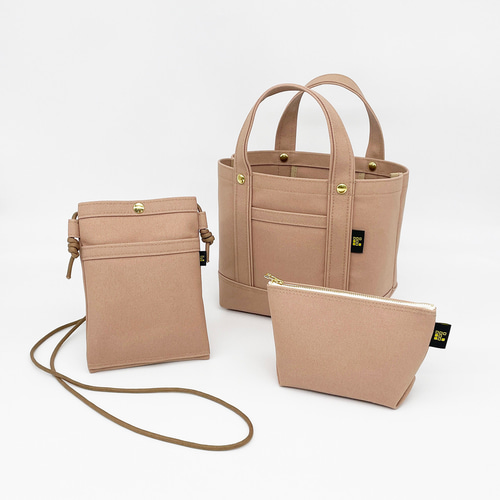 再再再再再販＊【選べるくすみカラー3点セット】帆布 トートバッグSS