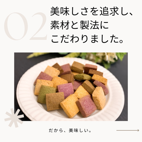 【食物アレルギー対応】卵・乳製品・小麦・白砂糖不使用  管理栄養士監修　彩の米粉クッキー詰め合わせ24枚入　 6枚目の画像