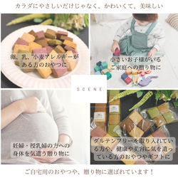 【食物アレルギー対応】卵・乳製品・小麦・白砂糖不使用  管理栄養士監修　彩の米粉クッキー詰め合わせ24枚入　 9枚目の画像