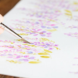 ＊ 花之原創手袋 ＊ 紫藤花 第4張的照片