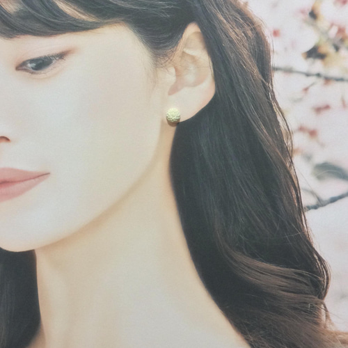 ☆本象牙ピアス(チタン) A-37 ※ ピアス（スタッド・一粒） 石橋象牙店 