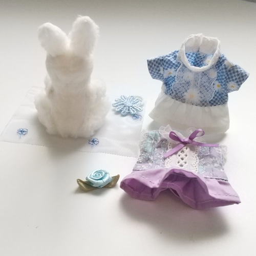 Box着せ替え人形-うさぎ青い花 ぬいぐるみ magatama 通販