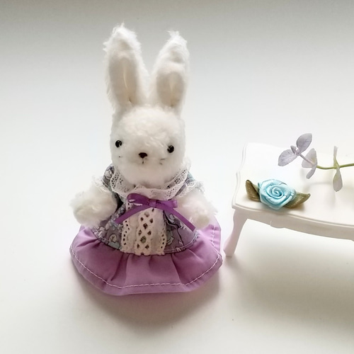 【匿名配送】うさぎのぬいぐるみ　和風　青　花柄 【匿名配送】うさぎのぬいぐるみ　和風　青　花柄