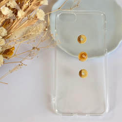 ドーナッツ と ホットケーキ の スマホケース【iPhone全機種対応】メープル はちみつ キャラメル フェイクスイーツ 2枚目の画像
