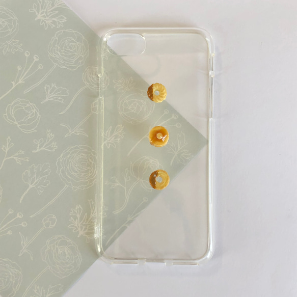 ドーナッツ と ホットケーキ の スマホケース【iPhone全機種対応】メープル はちみつ キャラメル フェイクスイーツ 4枚目の画像