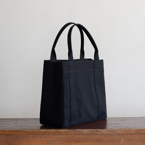 トートバッグ03 BOX 黒 / 8号帆布 トートバッグ aoya bags 通販