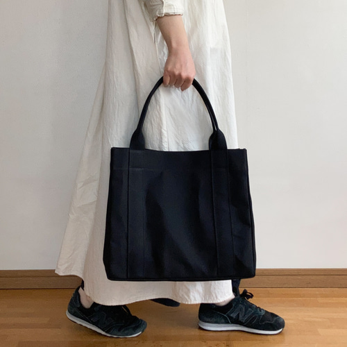 トートバッグ03 BOX 黒 / 8号帆布 トートバッグ aoya bags 通販