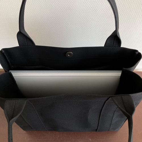 トートバッグ03 BOX 黒 / 8号帆布 トートバッグ aoya bags 通販