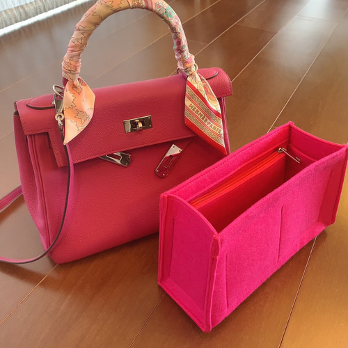 えるページミニケリーサイズB30サイズバッグインバッグ ケリー用 バッグインバッグ 25 28 32 インナーバッグ 仕切り