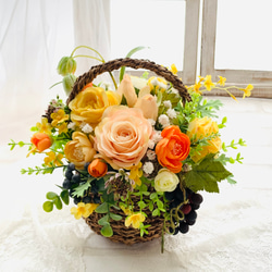 オレンジ（橙） アートフラワー のおすすめ人気通販｜Creema(クリーマ