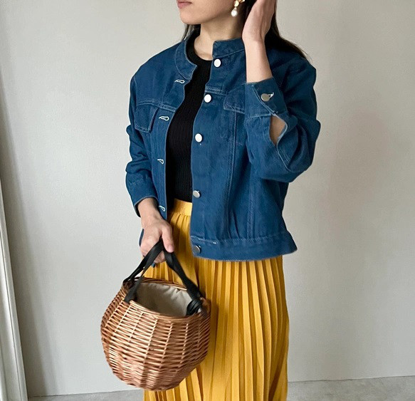 未使用✨somarI ヴィンテージ風 ノーカラー Gジャン デニムジャケット 未使用✨somarI ヴィンテージ風 ノーカラー Gジャン デニム