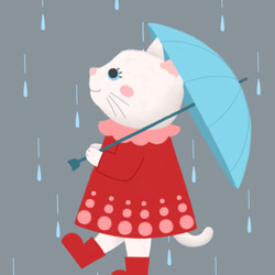 子猫　（傘） 3枚目の画像