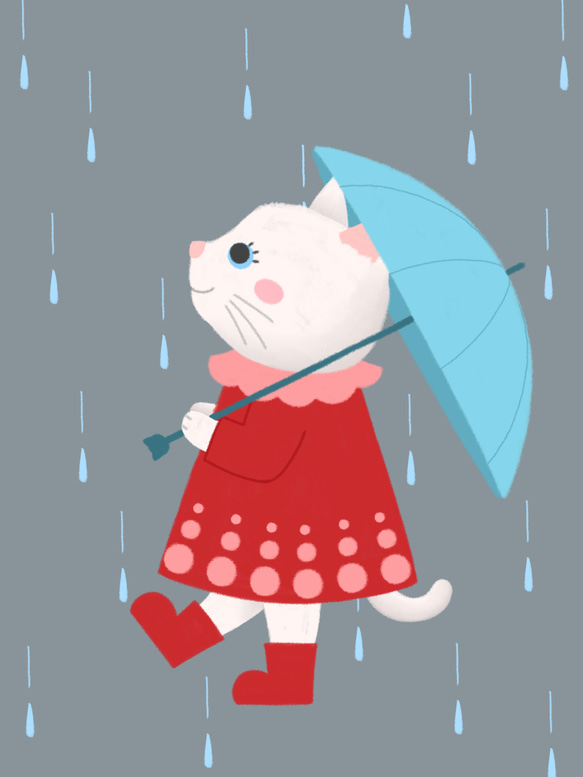 子猫　（傘） 3枚目の画像