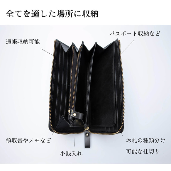 【限量特價】防刮皮革長拉鍊皮夾 TIDY 真皮商務皮夾 KUW005 第6張的照片