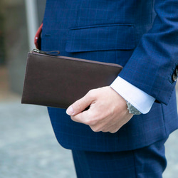 【限量特價】防刮皮革長拉鍊皮夾 TIDY 真皮商務皮夾 KUW005 第13張的照片