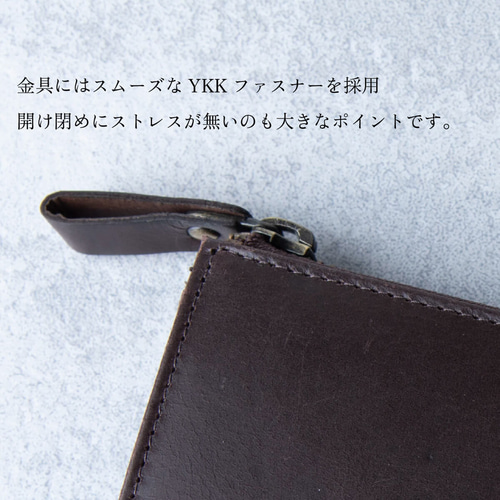 傷がつきにくい革 L字ファスナー長財布 KUMORIYA TIDY レザー 本 傷がつきにくい革 L字ファスナー長財布 KUMORIYA TIDY レザー 本