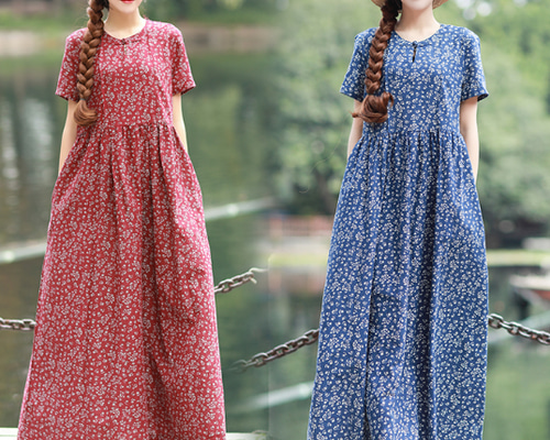 春コーデ❤️花柄ニットロングワンピース　エレガント高見えモテ服 imgrc0078666485.jpg