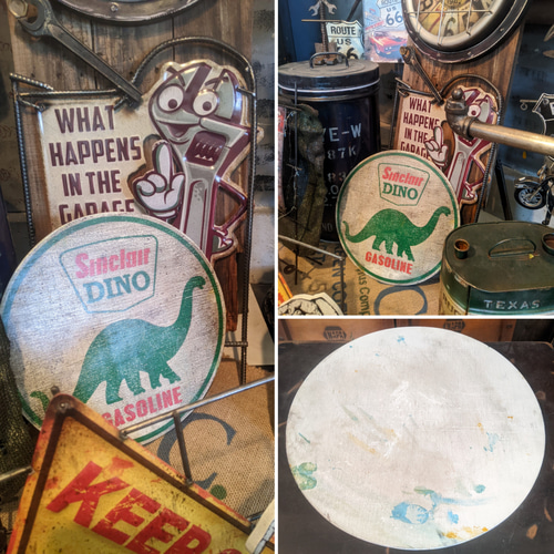 アメリカンガレージ ウッドサイン Sinclair DINO ④ 木製看板