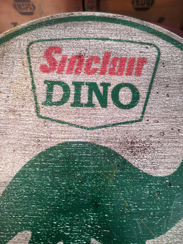 アメリカンガレージ  ウッドサイン Sinclair DINO ④ 木製看板  #ガレージ雑貨  #アメリカン雑貨 6枚目の画像