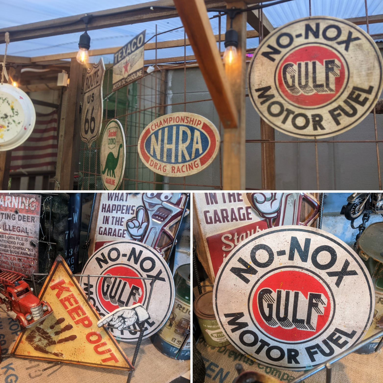 Gulf vintage sign ガレージ、店舗に！USAヴィンテージサイン Gulf vintage sign ガレージ、店舗に！USAヴィンテージサイン