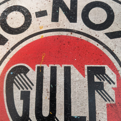 アメリカンガレージ   ウッドサイン GULF ⑧ ガルフ 木製看板  #アメ雑  #ガレージ雑貨  #アンティーク雑貨 5枚目の画像