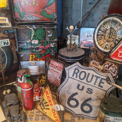 アメリカンガレージ  ウッドサイン ROUTE66  ルート66 木製看板  #ガレージ雑貨  #アメリカン雑貨 7枚目の画像