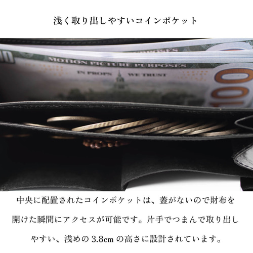 傷がつきにくい革 L字ファスナー長財布 KUMORIYA TIDY2.0 レザー