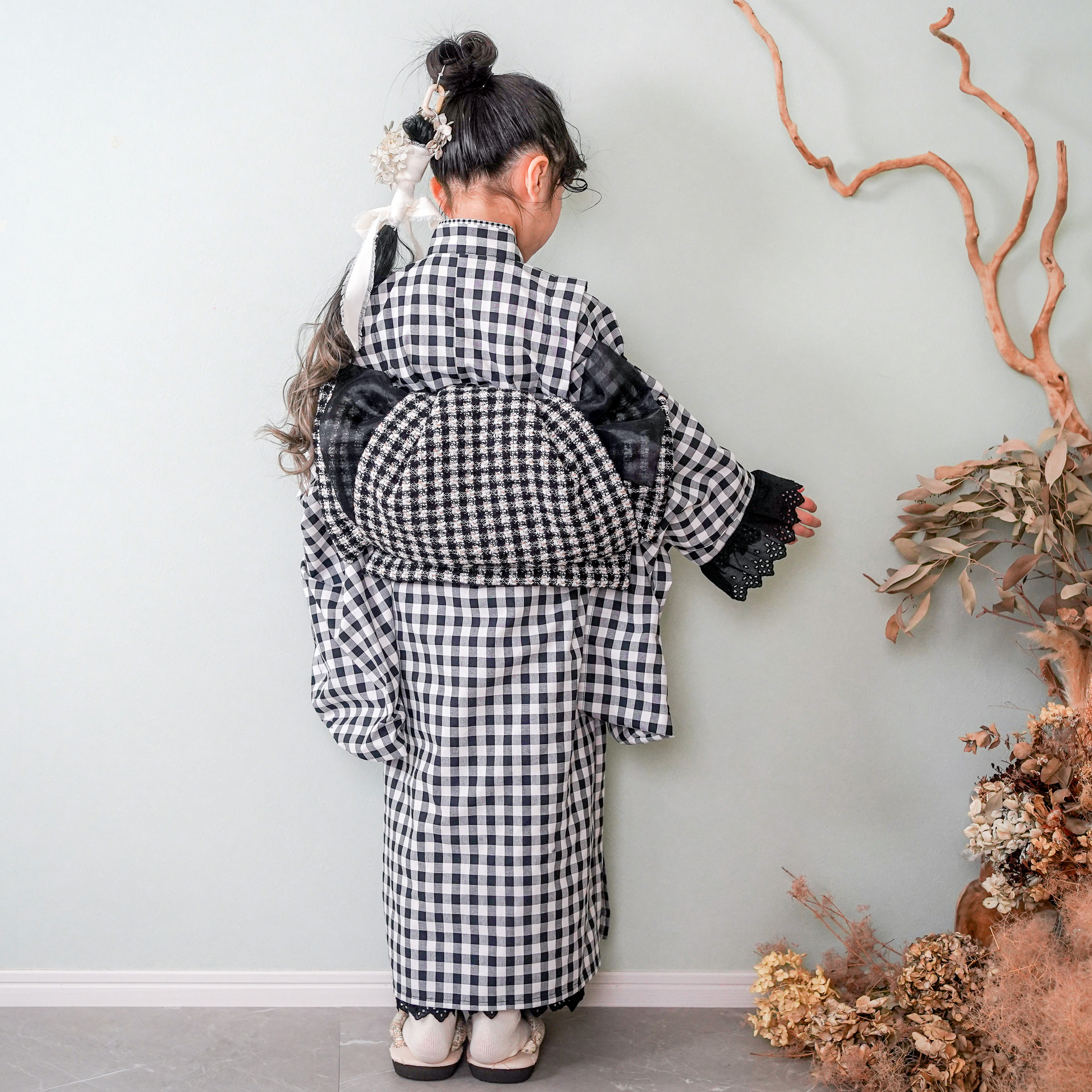 長く使えるおめかし帯（ツイード）