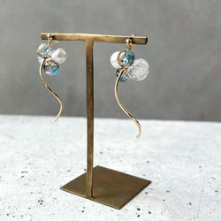 シュワシュワ ソーダ  ピアス/イヤリング  サージカルステンレス 5枚目の画像