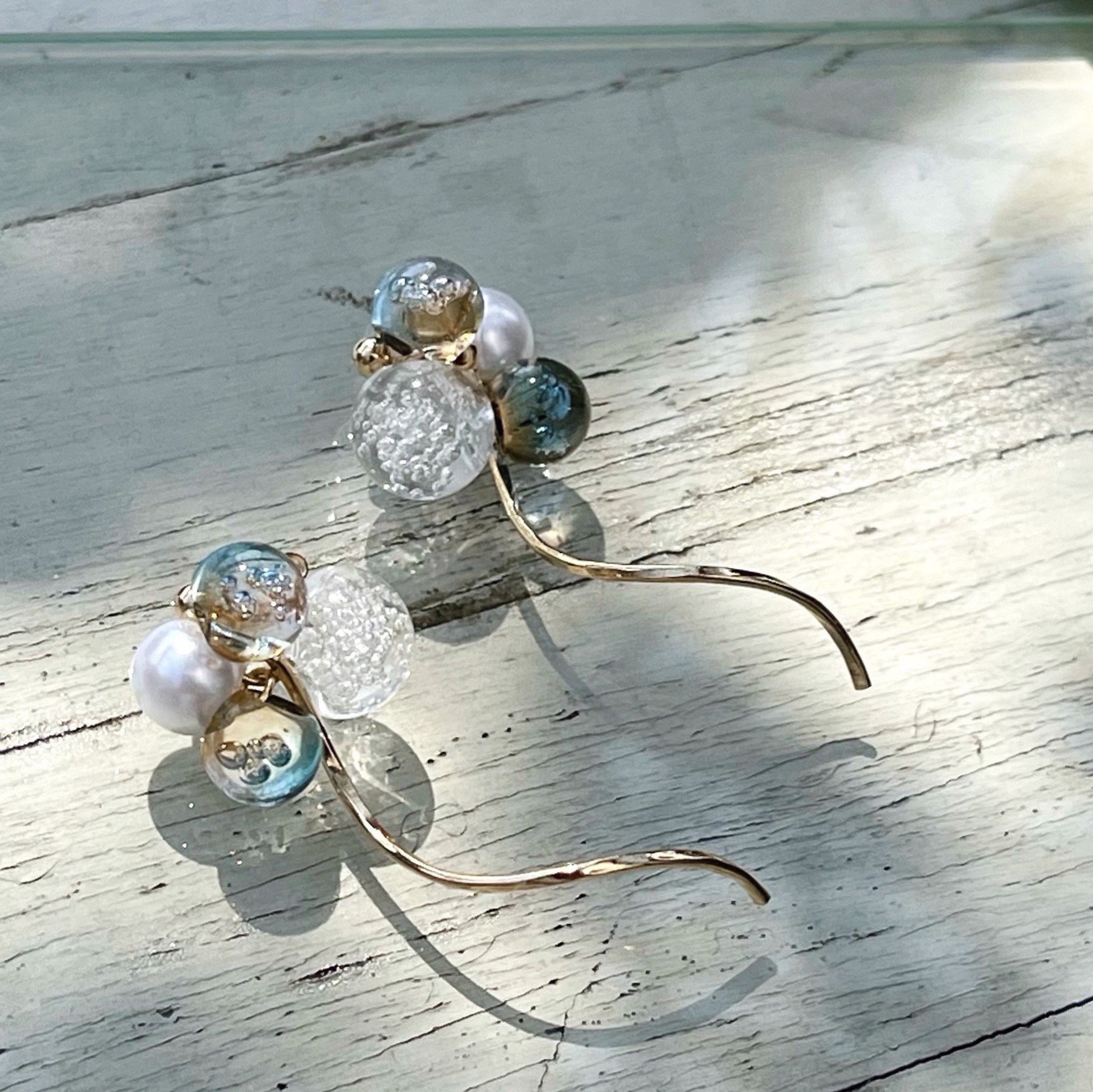 ぷしゅ❇️❤️ サージカルネジバネイヤリング　14kgf サージカルステンレス (14) ネジバネ イヤリング パーツ 丸玉