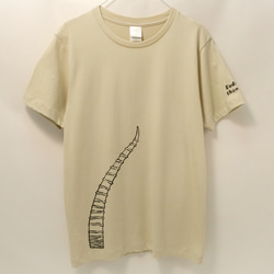 ガゼル・ベージュ　Tシャツ 2枚目の画像