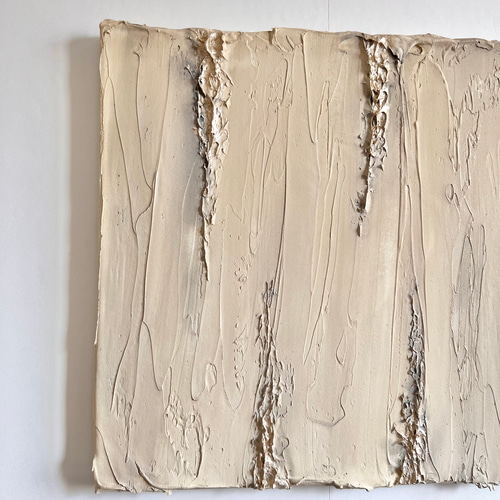 SAND BEIGE - ベージュ 絵画 おしゃれ インテリア 海外風 立体