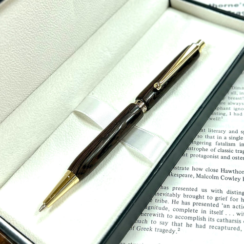 世界に一本だけ】ウェンジシャープペンSZ1227 ペン・筆記用具 金井工房