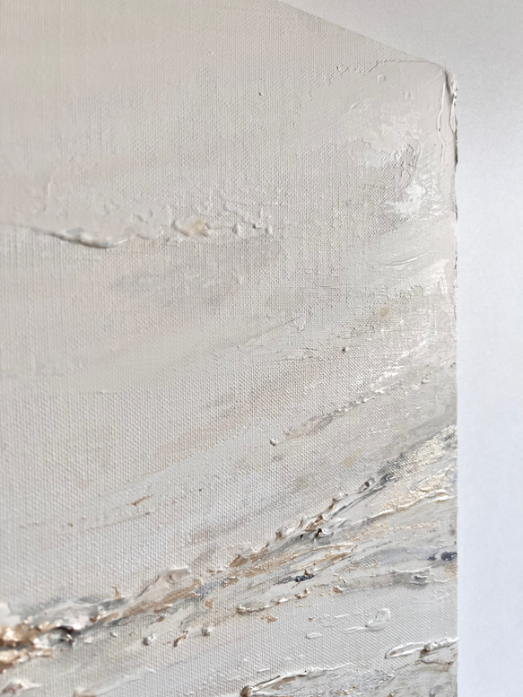 BORDERLESS - キャンバス　インテリア　アート　絵画　シンプル　ナチュラル　北欧モダン　おしゃれ　グレー　白 3枚目の画像