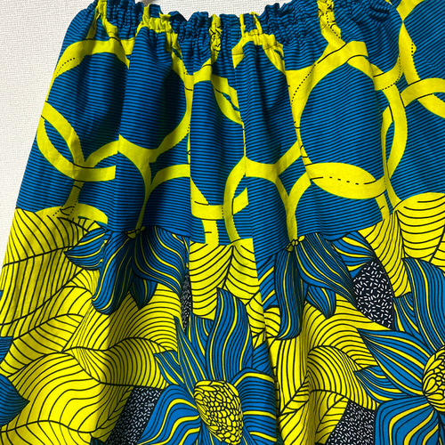 アフリカン ギャザーワイドパンツ♪ アフリカンファブリック アフリカ  