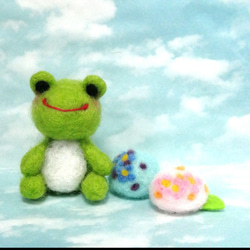 羊毛フェルト カエル 羊毛フェルト 秋都 通販 15706154｜Creema(クリーマ)