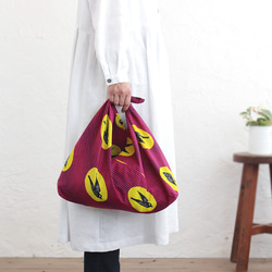 alin Azuma bag M 50cm basket bag African batik Azuma bag with gu 第1張的照片