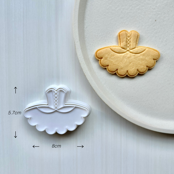 バレエ　チュチュ　クッキー型 1枚目の画像