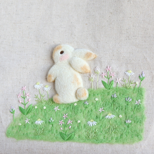 バッグ うさぎ どこに行く? 刺繍トートバッグ 「ちいかわ なんか