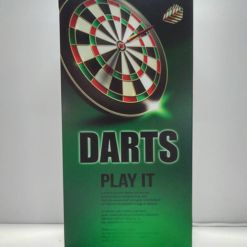 Lサイズ】ダーツ BAR ゲーム DARTS プレイヤー サイン ランプ 看板