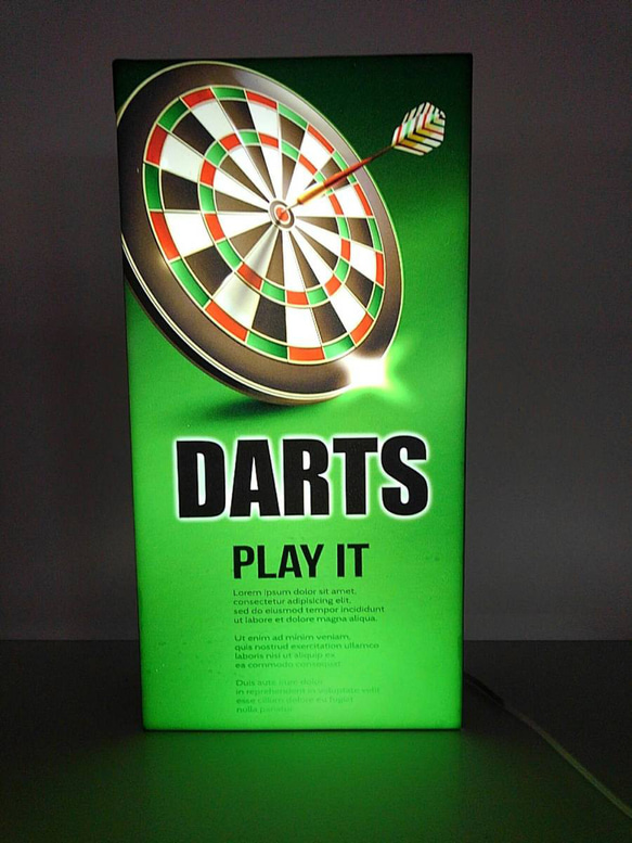 Lサイズ】ダーツ BAR ゲーム DARTS プレイヤー サイン ランプ