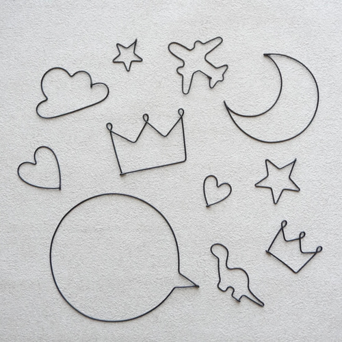 ワイヤーアート数字注文ページレターバナー表札番地