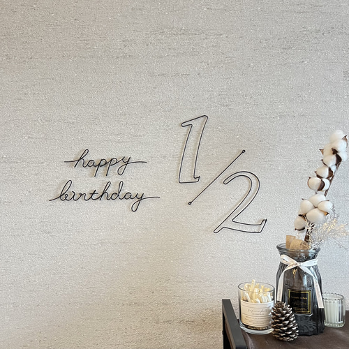 ワイヤーアート数字注文ページレターバナー表札番地