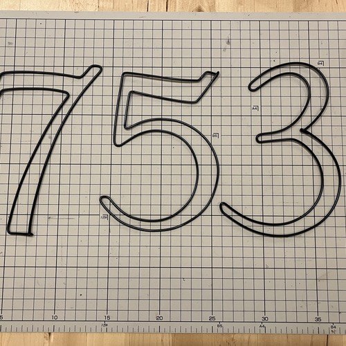 立体数字 ワイヤークラフト 誕生日 飾り 数字 年齢 シンプル レター