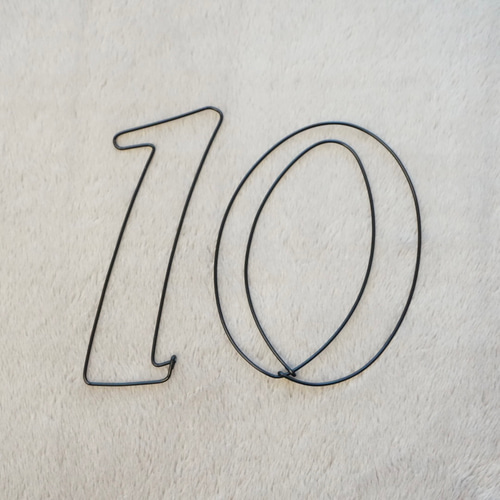 ワイヤーアート数字注文ページレターバナー表札番地