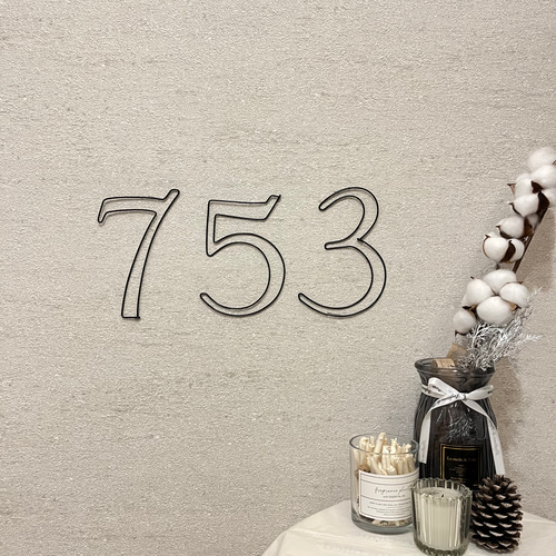 ワイヤーアート　数字注文ページ　レターバナー　表札　番地 立体数字 ワイヤークラフト 誕生日 飾り 数字 年齢 シンプル レター