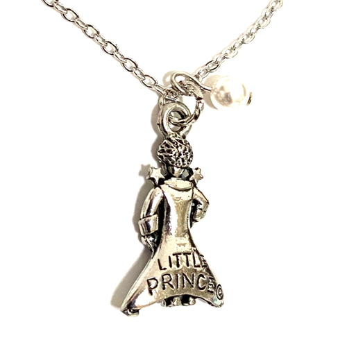 星の王子さま Little Prince の ネックレス】シルバーカラー 星の王子